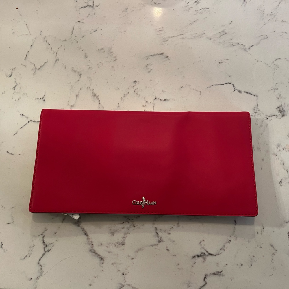 Red Cole Haan Reflective Clutch